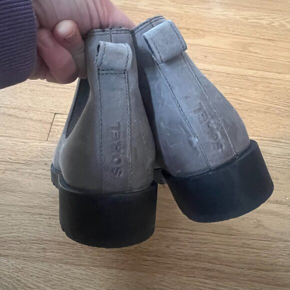 Sorel Emilie II Waterproof Leather Chelsea Boots Quarry Gray Women's Size 9.5 - Picture 10 of 13